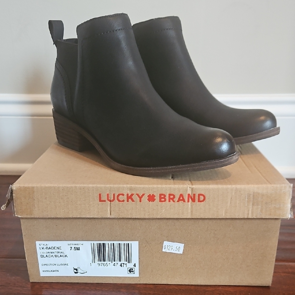 Lucky Brand Women's Sleek Black Booties